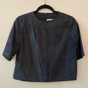 NELLIE PARTOW 100% Genuine Leather Shirt Size 4